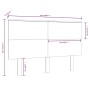 Cabecero de cama madera maciza de pino gris 124x6x82,5 cm de vidaXL, Cabeceros y pies de cama - Ref: Foro24-819160, Precio: 4...