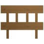 Cabecero de cama madera maciza de pino marrón miel 78,5x3x81 cm de vidaXL, Cabeceros y pies de cama - Ref: Foro24-819098, Pre...