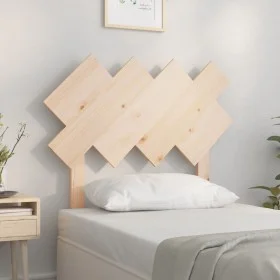 Solid pine wood bed headboard 92x3x81 cm by vidaXL, Headboards and footboards - Ref: Foro24-819200, Price: 24,20 €, Discount: %