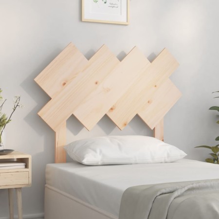 Cabecero de cama madera maciza de pino 92x3x81 cm de vidaXL, Cabeceros y pies de cama - Ref: Foro24-819200, Precio: 24,48 €, ...
