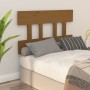 Cabecero de cama madera maciza de pino marrón miel 78,5x3x81 cm de vidaXL, Cabeceros y pies de cama - Ref: Foro24-819098, Pre...