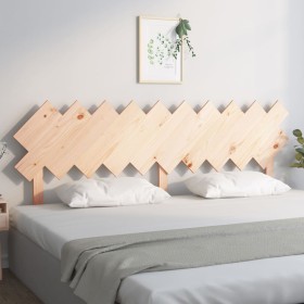 Cabecero de cama madera maciza de pino 196x3x80,5 cm de vidaXL, Cabeceros y pies de cama - Ref: Foro24-819240, Precio: 43,41 ...