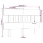 Cabecero de cama madera maciza de pino gris 185,5x3x81 cm de vidaXL, Cabeceros y pies de cama - Ref: Foro24-819137, Precio: 5...