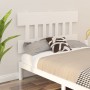 Cabecero de cama madera maciza de pino blanco 203,5x3x81 cm de vidaXL, Cabeceros y pies de cama - Ref: Foro24-819141, Precio:...