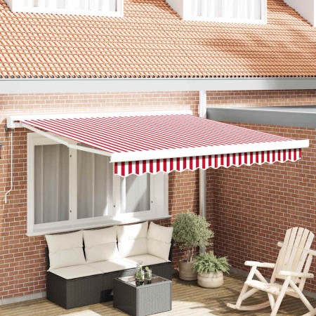 Toldo Rojo y 350 x 250 x 165 cm Poliéster y Aluminio en Toldos | Comprar online en Foru.es