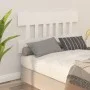 Cabecero de cama madera maciza de pino blanco 203,5x3x81 cm de vidaXL, Cabeceros y pies de cama - Ref: Foro24-819141, Precio:...