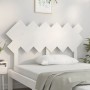 Cabecero de cama madera maciza de pino blanco 132x3x81 cm de vidaXL, Cabeceros y pies de cama - Ref: Foro24-819216, Precio: 4...