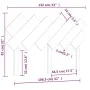 Cabecero de cama madera maciza de pino blanco 132x3x81 cm de vidaXL, Cabeceros y pies de cama - Ref: Foro24-819216, Precio: 4...