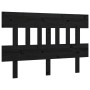 Cabecero de cama madera maciza de pino negro 183,5x3x81 cm de vidaXL, Cabeceros y pies de cama - Ref: Foro24-819139, Precio: ...