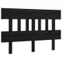 Cabecero de cama madera maciza de pino negro 183,5x3x81 cm de vidaXL, Cabeceros y pies de cama - Ref: Foro24-819139, Precio: ...