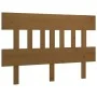 Bettkopfteil aus massivem Kiefernholz, honigbraun, 123,5 x 3 x 81 cm von vidaXL, Kopf- und Fußteile - Ref: Foro24-819113, Pre...