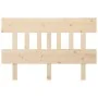 Cabecero de cama madera maciza de pino 203,5x3x81 cm de vidaXL, Cabeceros y pies de cama - Ref: Foro24-819140, Precio: 39,54 ...