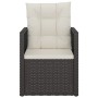 Muebles de jardín con cojines 3 piezas ratán sintético negro de vidaXL, Conjuntos de jardín - Ref: Foro24-319192, Precio: 148...