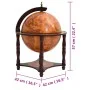 Globe wine rack solid wood eucalyptus brown by vidaXL, Wine and liquor cabinets - Ref: Foro24-343473, Price: 112,43 €, Discou...