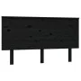Cabecero de cama madera maciza de pino negro 144x6x82,5 cm de vidaXL, Cabeceros y pies de cama - Ref: Foro24-819174, Precio: ...