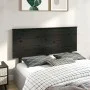 Cabecero de cama madera maciza de pino negro 144x6x82,5 cm de vidaXL, Cabeceros y pies de cama - Ref: Foro24-819174, Precio: ...