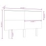 Cabecero de cama madera maciza de pino negro 144x6x82,5 cm de vidaXL, Cabeceros y pies de cama - Ref: Foro24-819174, Precio: ...
