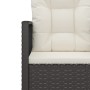 Muebles de jardín con cojines 4 piezas ratán sintético negro de vidaXL, Conjuntos de jardín - Ref: Foro24-319196, Precio: 231...