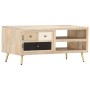 Mesa de centro de madera maciza de mango 90x45x40cm en Mesas de centro | Comprar online en Foru.es