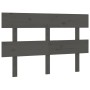 Cabecero de cama madera maciza de pino gris 138x3x81 cm de vidaXL, Cabeceros y pies de cama - Ref: Foro24-819067, Precio: 39,...