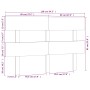 Cabecero de cama madera maciza de pino gris 138x3x81 cm de vidaXL, Cabeceros y pies de cama - Ref: Foro24-819067, Precio: 39,...