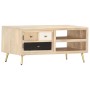 Mesa de centro de madera maciza de mango 90x45x40cm en Mesas de centro | Comprar online en Foru.es