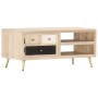 Mesa de centro de madera maciza de mango 90x45x40cm en Mesas de centro | Comprar online en Foru.es