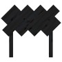 Cabecero de cama madera maciza de pino negro 92x3x81 cm de vidaXL, Cabeceros y pies de cama - Ref: Foro24-819204, Precio: 20,...