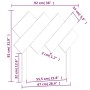 Cabecero de cama madera maciza de pino negro 92x3x81 cm de vidaXL, Cabeceros y pies de cama - Ref: Foro24-819204, Precio: 20,...