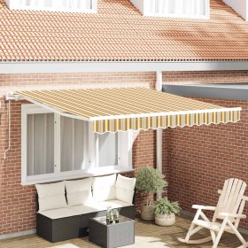 Toldo Retráctil Multicolor 350 x 250 cm Tela y acero en Toldos | Comprar online en Foru.es