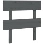 Cabecero de cama madera maciza de pino gris 103,5x3x81 cm de vidaXL, Cabeceros y pies de cama - Ref: Foro24-819057, Precio: 2...