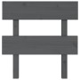 Cabecero de cama madera maciza de pino gris 103,5x3x81 cm de vidaXL, Cabeceros y pies de cama - Ref: Foro24-819057, Precio: 2...