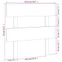 Cabecero de cama madera maciza de pino gris 103,5x3x81 cm de vidaXL, Cabeceros y pies de cama - Ref: Foro24-819057, Precio: 2...
