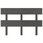 Solid gray pine wood bed headboard 124x3x81 cm by vidaXL, Headboards and footboards - Ref: Foro24-819062, Price: 24,60 €, Dis...