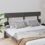 Cabecero de cama madera maciza de pino gris 204x3x81 cm de vidaXL, Cabeceros y pies de cama - Ref: Foro24-819092, Precio: 32,...