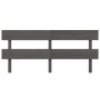 Cabecero de cama madera maciza de pino gris 204x3x81 cm de vidaXL, Cabeceros y pies de cama - Ref: Foro24-819092, Precio: 32,...