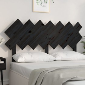 Cabecero de cama madera maciza de pino negro 141x3x80,5 cm de vidaXL, Cabeceros y pies de cama - Ref: Foro24-819224, Precio: ...