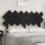 Cabecero de cama madera maciza de pino negro 141x3x80,5 cm de vidaXL, Cabeceros y pies de cama - Ref: Foro24-819224, Precio: ...