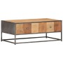 Mesa de centro de madera maciza reciclada 90x50x35 cm en Mesas de centro | Comprar online en Foru.es