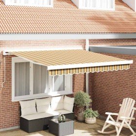Toldo Retráctil Multicolor 350 x 250 cm Tela y Metal en Toldos | Comprar online en Foru.es