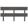Cabecero de cama madera maciza de pino gris 164x3x81 cm de vidaXL, Cabeceros y pies de cama - Ref: Foro24-819082, Precio: 31,...