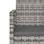 Muebles de jardín con cojines 4 piezas ratán sintético gris de vidaXL, Conjuntos de jardín - Ref: Foro24-319195, Precio: 212,...