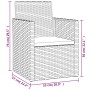 Muebles de jardín con cojines 4 piezas ratán sintético gris de vidaXL, Conjuntos de jardín - Ref: Foro24-319195, Precio: 212,...