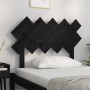Cabecero de cama madera maciza de pino negro 104x3x80,5 cm de vidaXL, Cabeceros y pies de cama - Ref: Foro24-819209, Precio: ...
