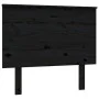 Cabecero de cama madera maciza de pino gris 94x6x82,5 cm de vidaXL, Cabeceros y pies de cama - Ref: Foro24-819154, Precio: 27...