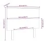 Bettkopfteil aus massivem grauem Kiefernholz, 94 x 6 x 82,5 cm von vidaXL, Kopf- und Fußteile - Ref: Foro24-819154, Preis: 27...