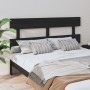 Cabecero de cama madera maciza de pino negro 164x3x81 cm de vidaXL, Cabeceros y pies de cama - Ref: Foro24-819084, Precio: 38...