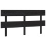 Cabecero de cama madera maciza de pino negro 164x3x81 cm de vidaXL, Cabeceros y pies de cama - Ref: Foro24-819084, Precio: 38...