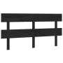 Cabecero de cama madera maciza de pino negro 164x3x81 cm de vidaXL, Cabeceros y pies de cama - Ref: Foro24-819084, Precio: 38...