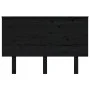 Cabecero de cama madera maciza de pino negro 124x6x82,5 cm de vidaXL, Cabeceros y pies de cama - Ref: Foro24-819164, Precio: ...